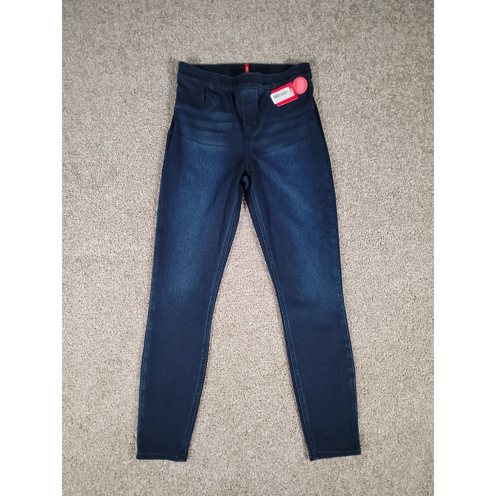 NWT Spanx Ankle Jeans Leggings Medium Womens Dark Wash Stretch Pull On 20018R